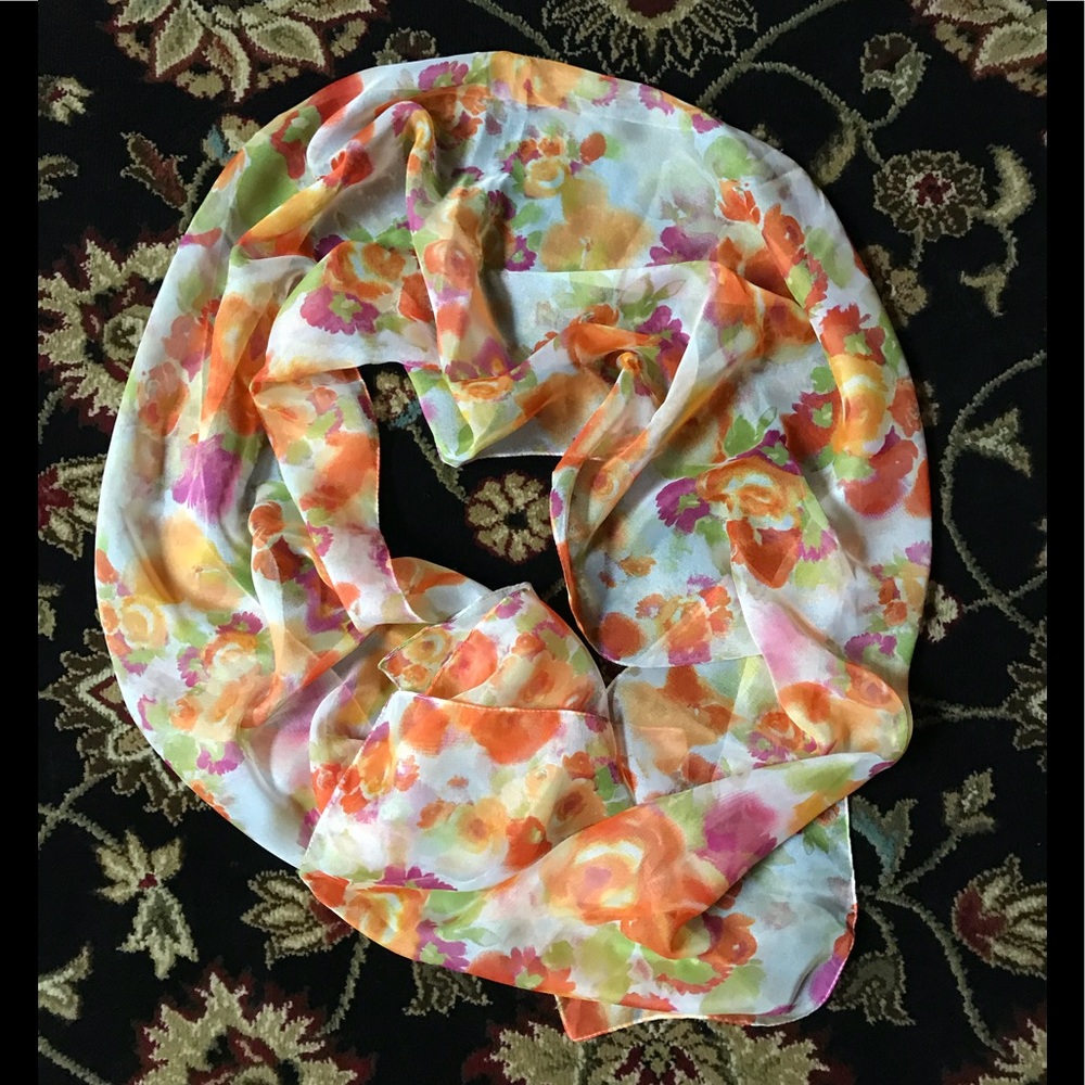 Rainbow Silk Scarf